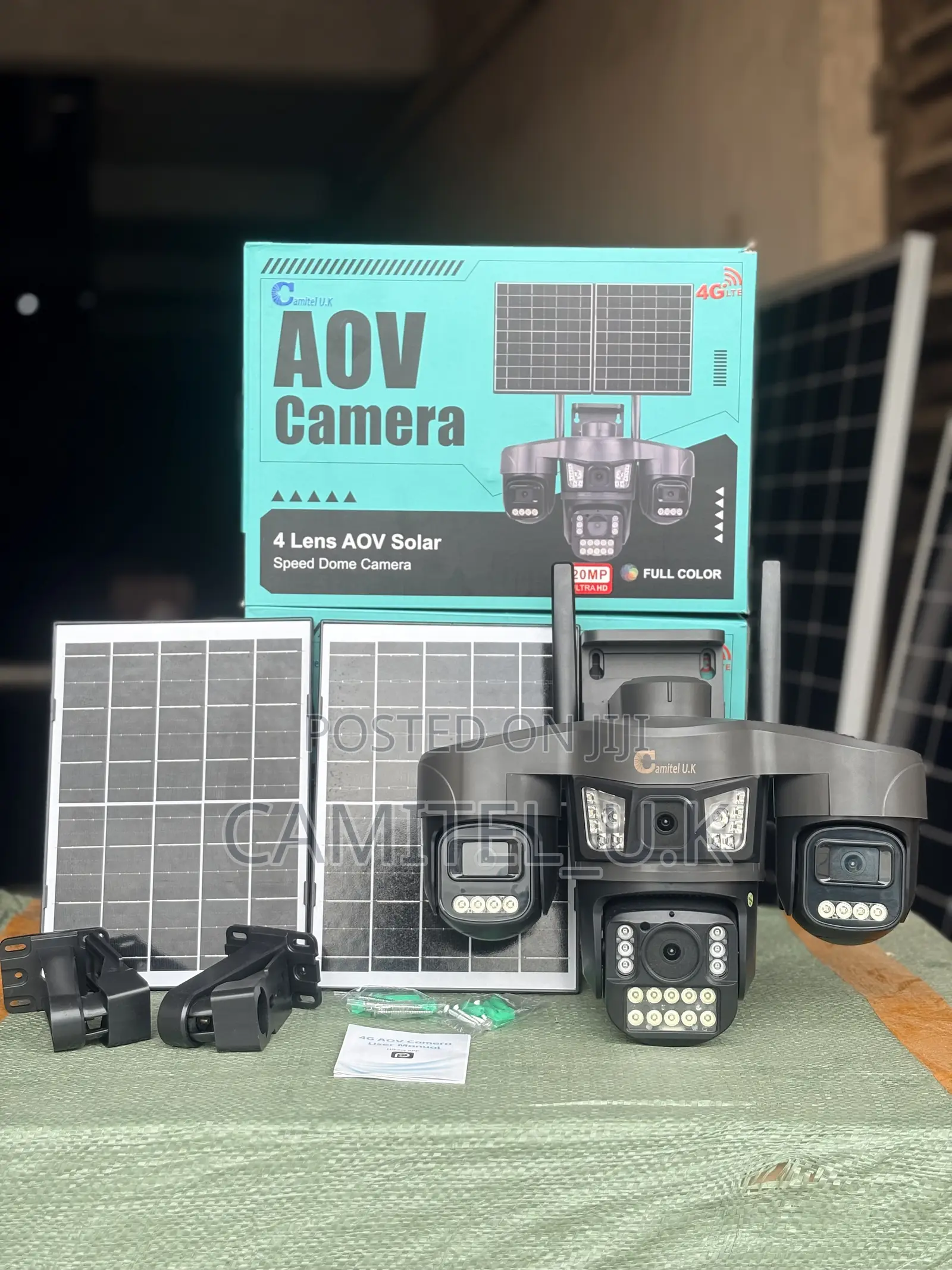 4-Lens AOV Solar Speed Dome PTZ Camera