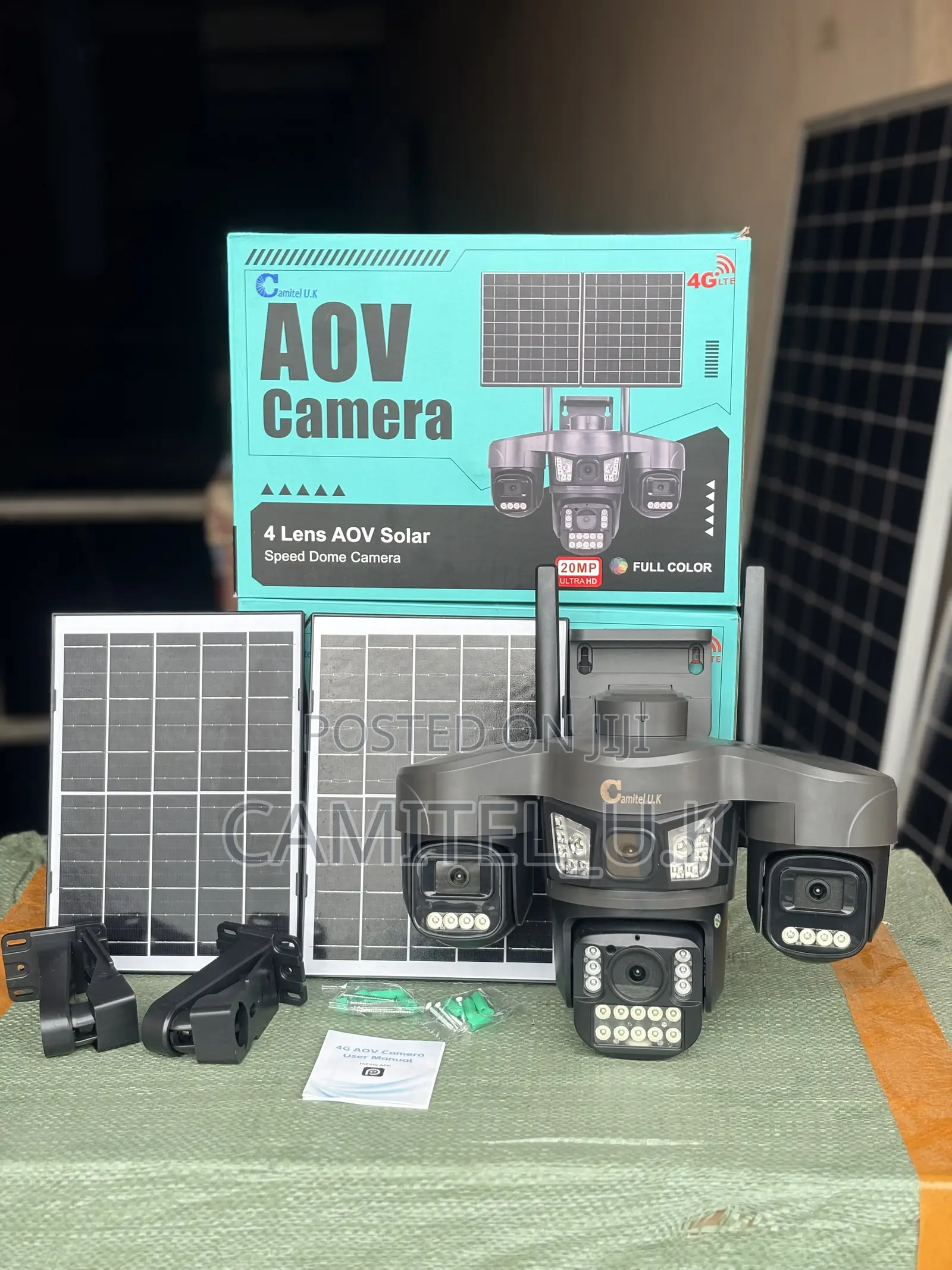 4-Lens AOV Solar Speed Dome PTZ Camera
