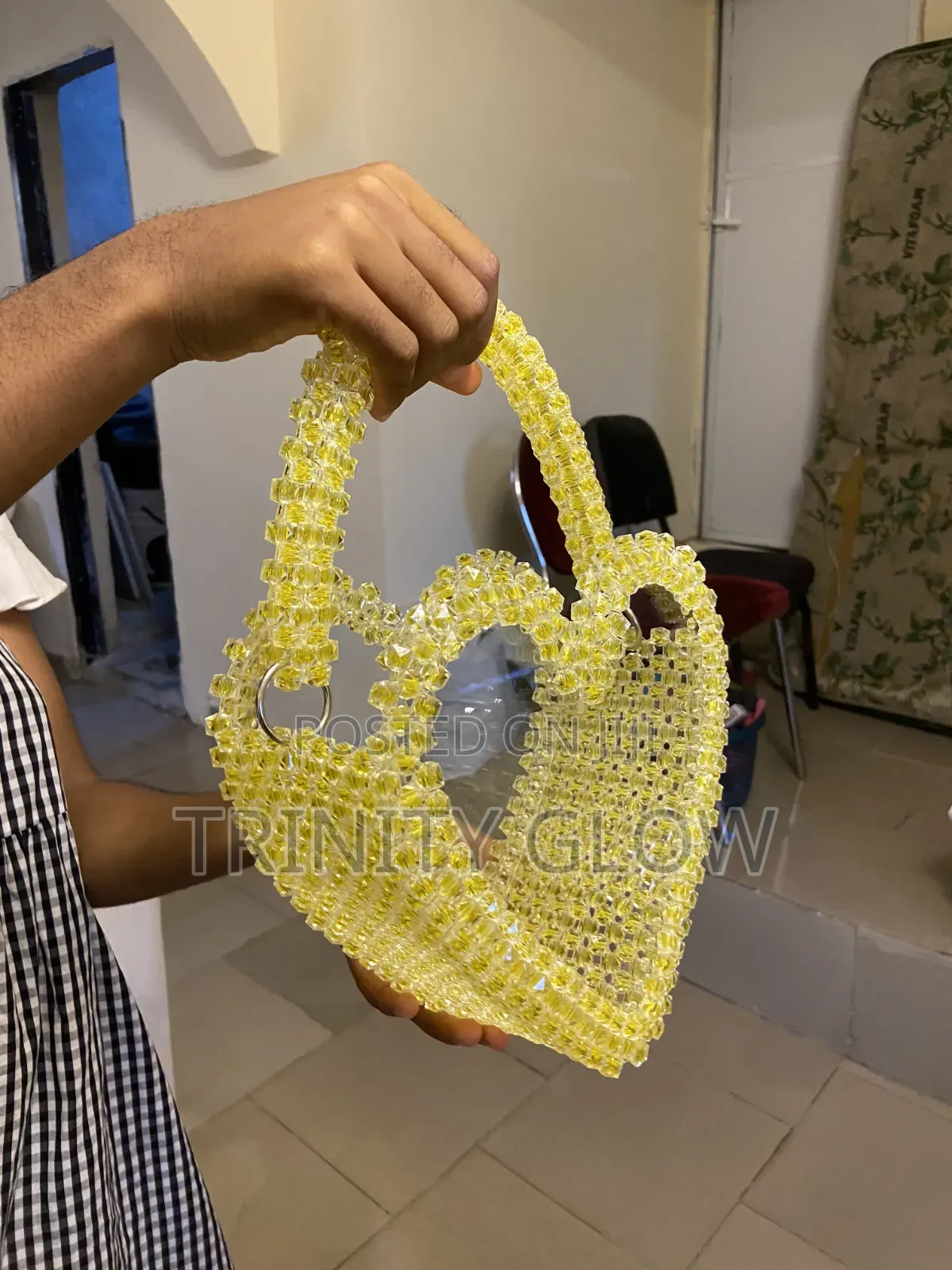 Heart Shaped Bead Bag