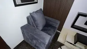 Grey Velvet Living Room Sofa