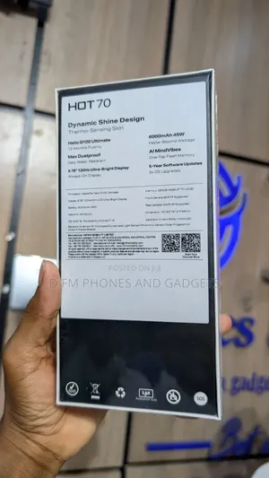 New Infinix Hot 70 256 GB Silver