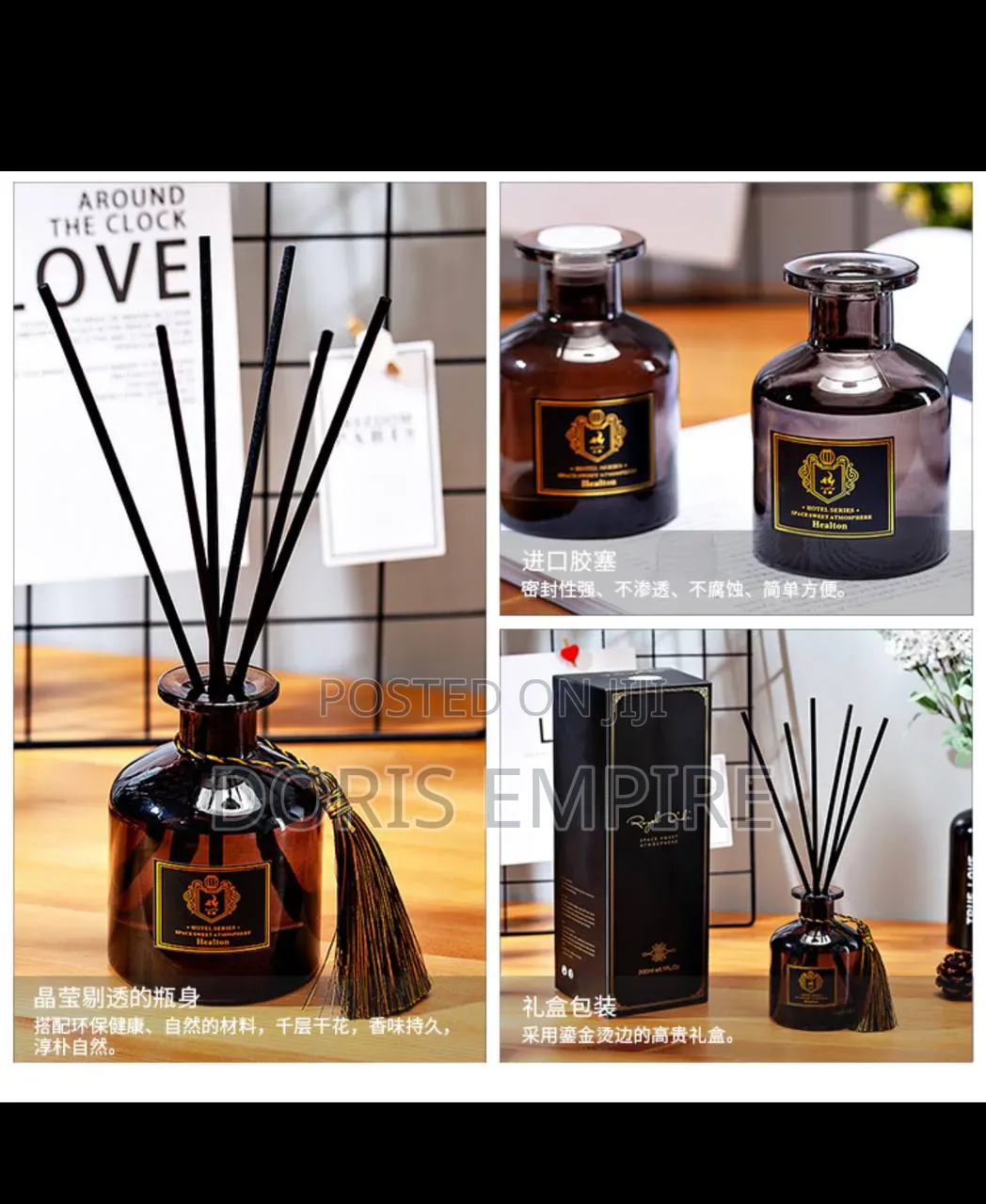 120 Ml High Quality Diffuser in Jasmine, Hilton, Freesia