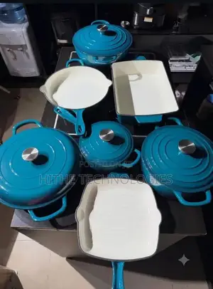 13pcs Cast Iron Comes With 2 Nonstick Spoons (Delivery Only)