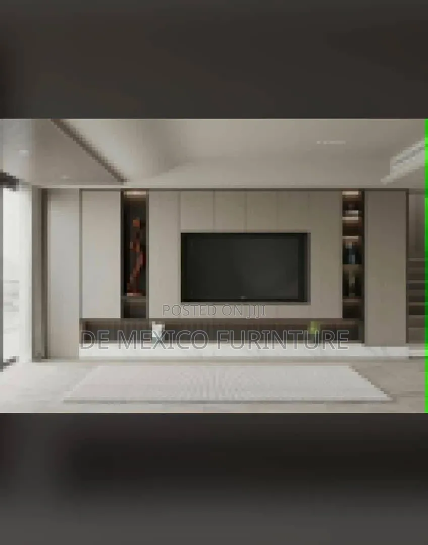 Designed TV Console With Different Colors