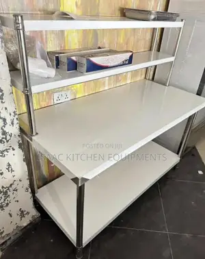 Stainless Steel Table With Shelve