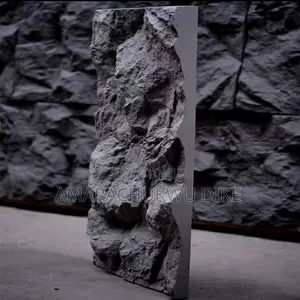 60mm Modern Design Wall Pu Stone Panel Mountain Rock Panel