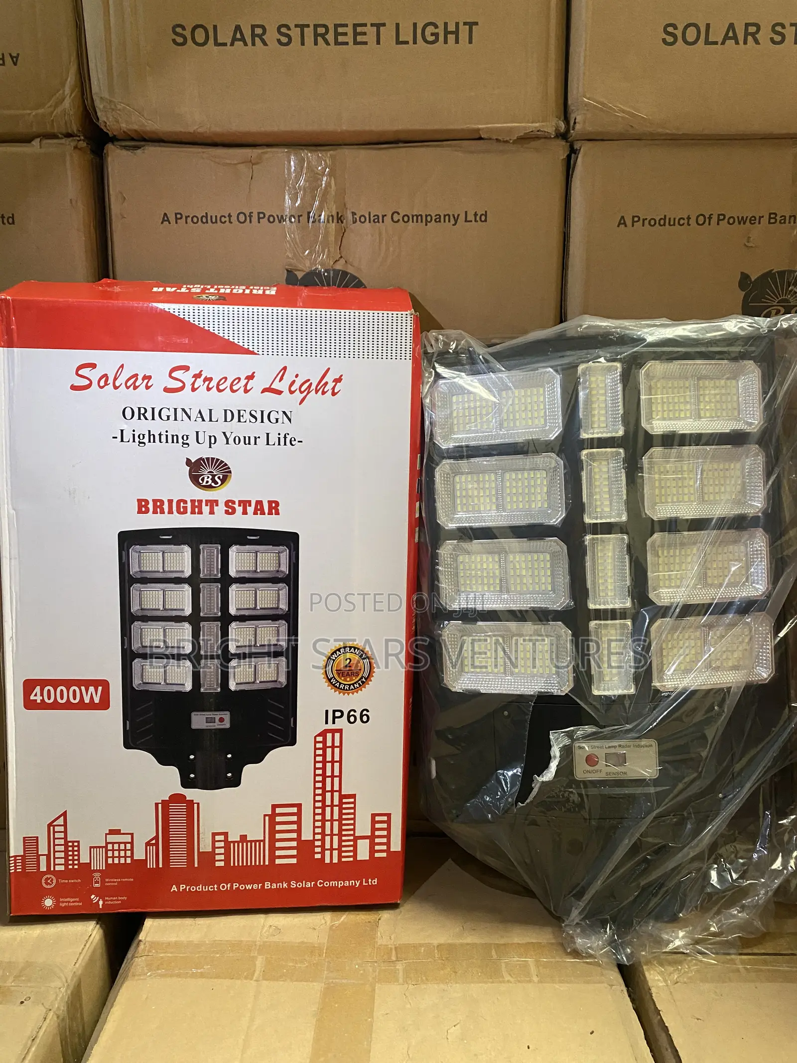 20 Eyes Solar Street Light | Remote | Motion Sensor | IP65