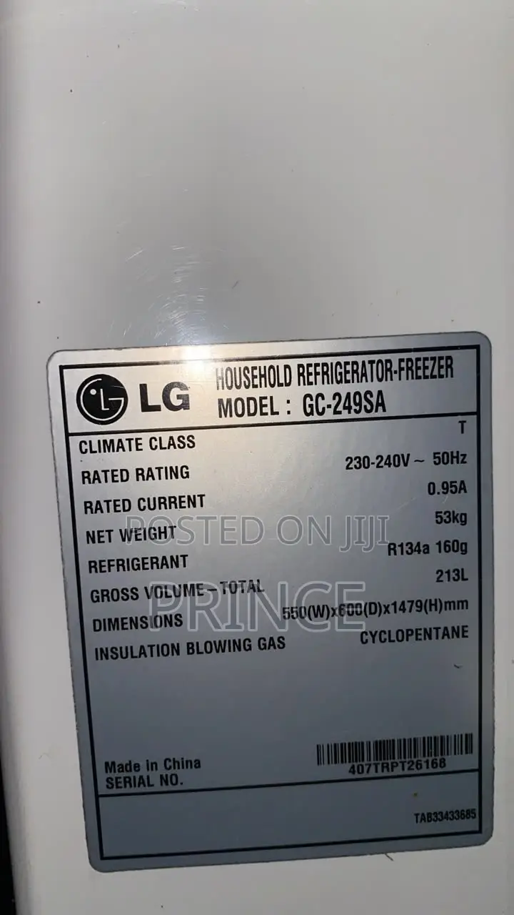 LG Refrigerator and Freezer