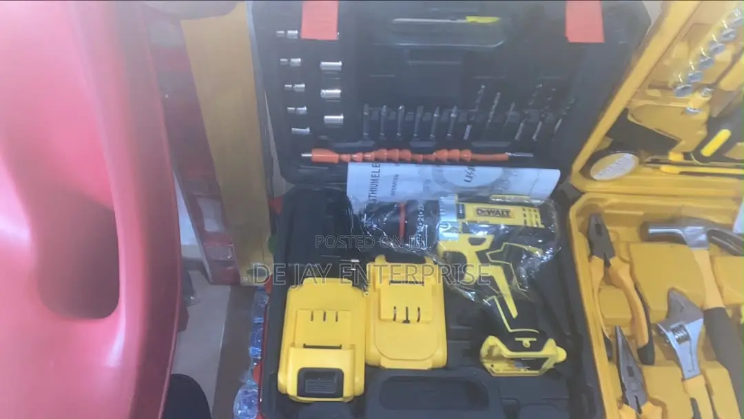 20V Lithium Cordless Drill With Complete Hand Tool Set