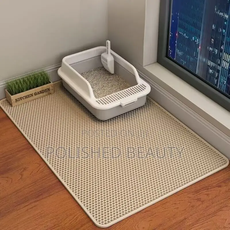 Double-Layer Waterproof Cat Litter Mat (55cm X 75cm)
