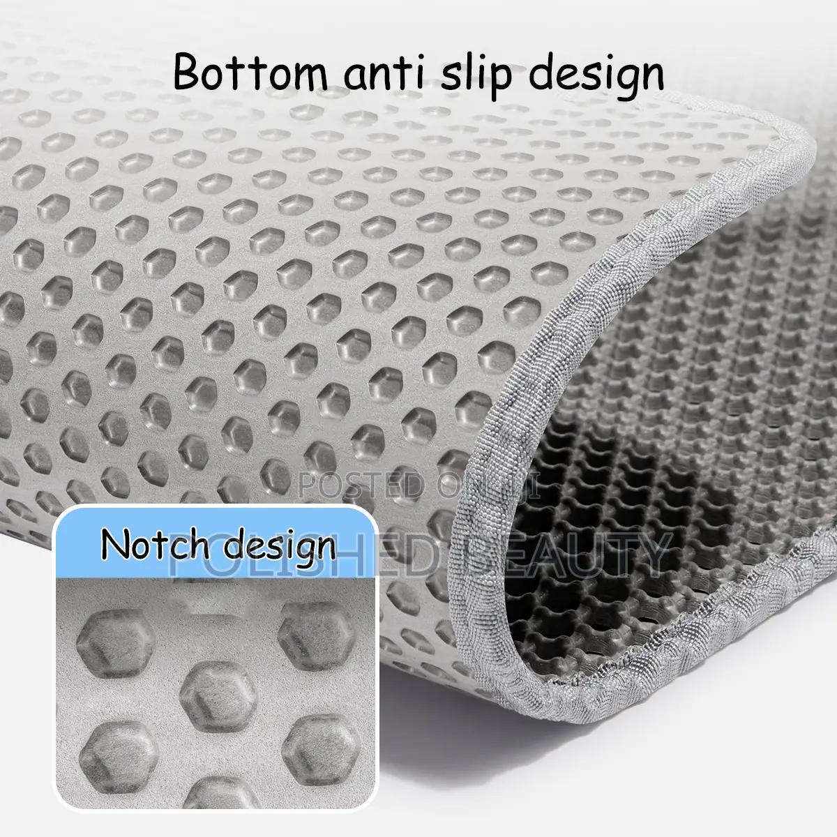 Double-Layer Waterproof Cat Litter Mat (55cm X 75cm)