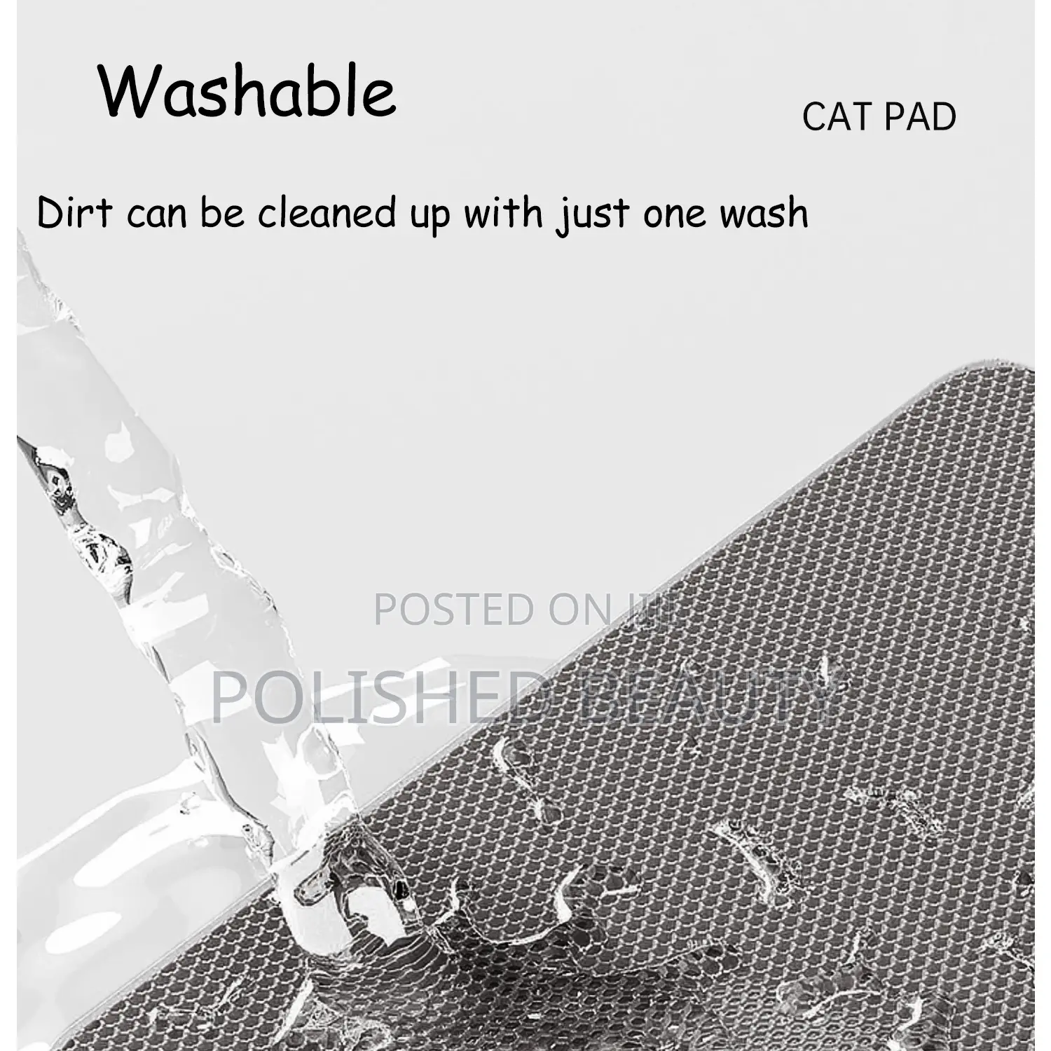 Double-Layer Waterproof Cat Litter Mat (55cm X 75cm)