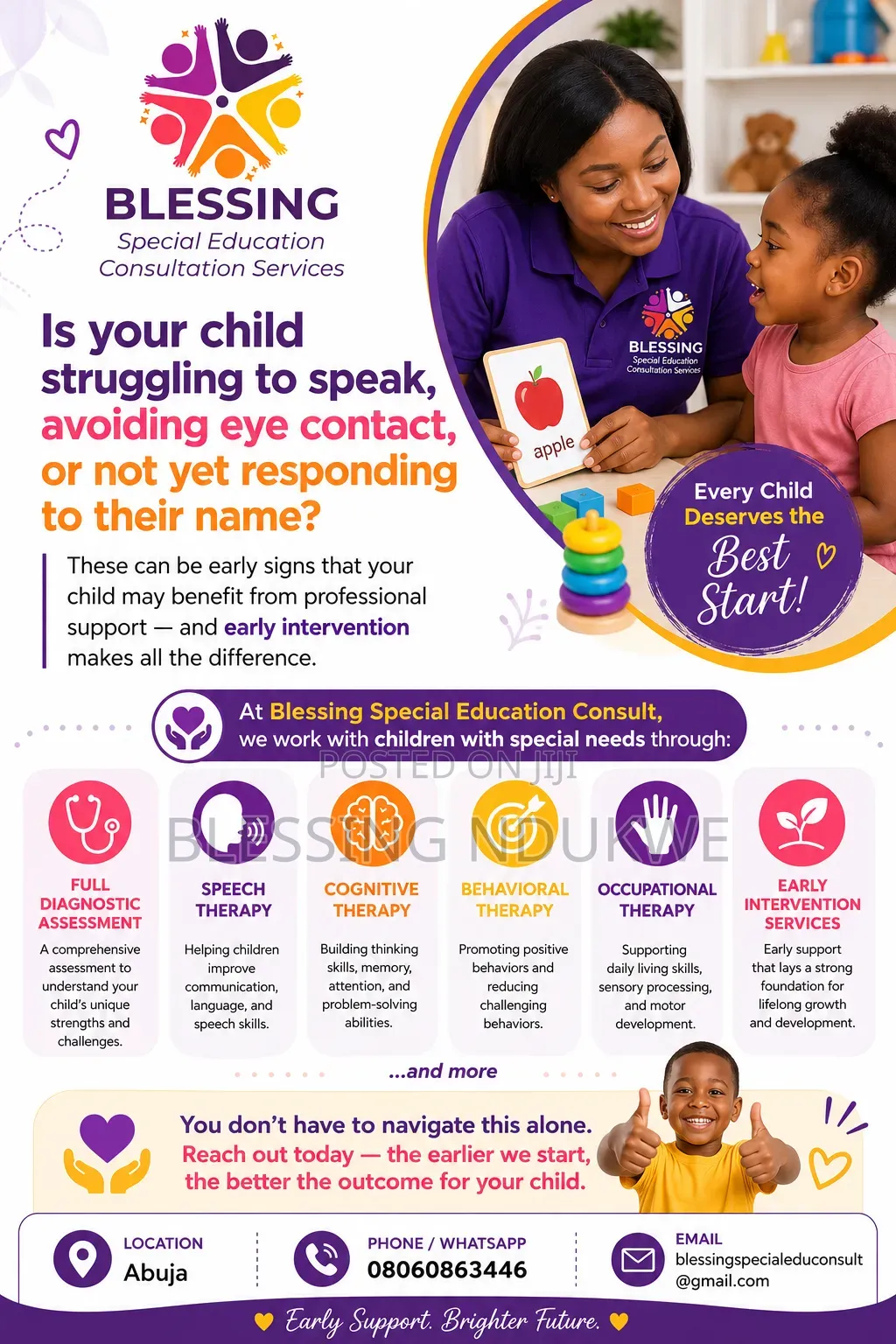 Speech and Behavioral Therapy