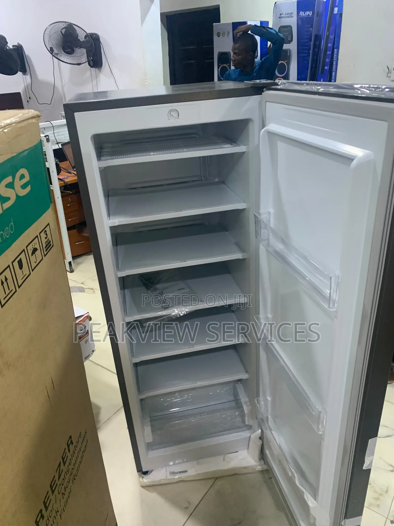 Hisense Tall Freezer With Organized Storage Space