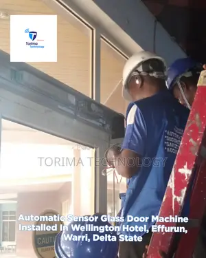 Automatic Frameless Sensor Door Installation