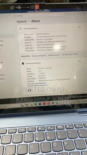 Laptop Lenovo 8GB Intel Core i5 SSD 512GB