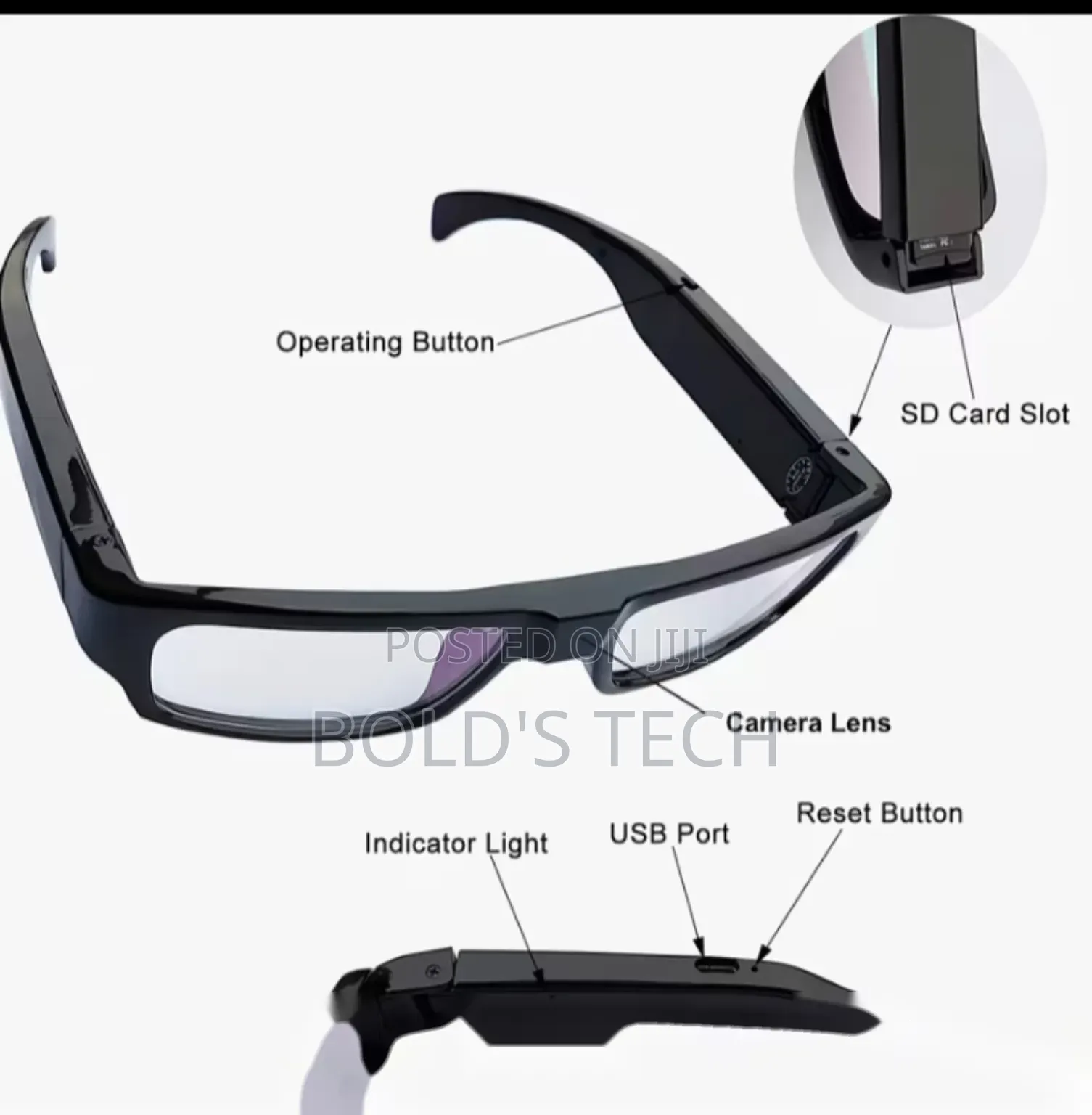 Smart 1080P HD Camera Smart Glasses