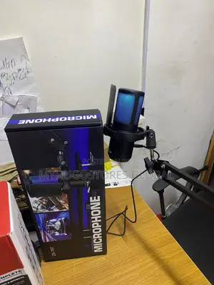 RGB Condenser USB Microphone With Table Mic Stand
