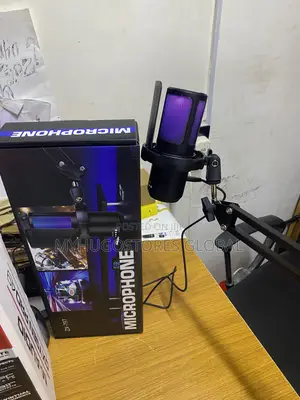 RGB Condenser USB Microphone With Table Mic Stand