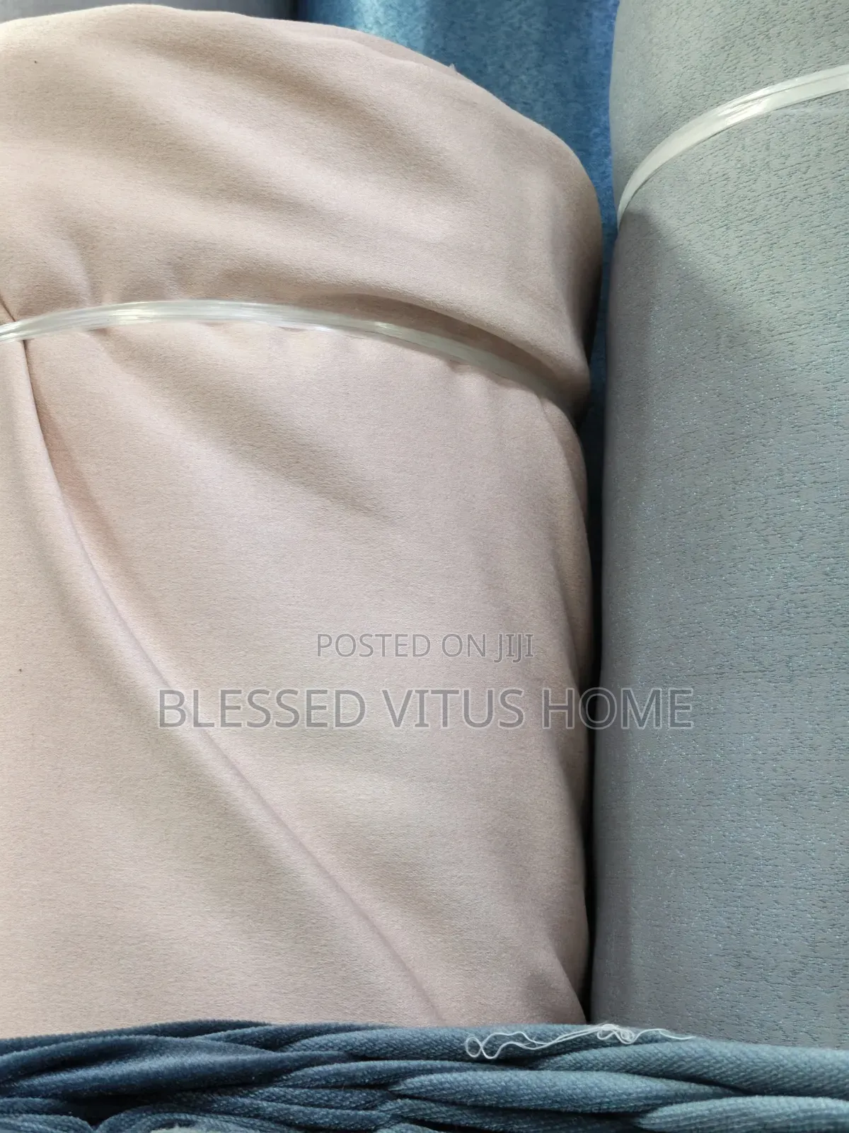 Premium Thick Plain Blush Pink Turkish Curtain