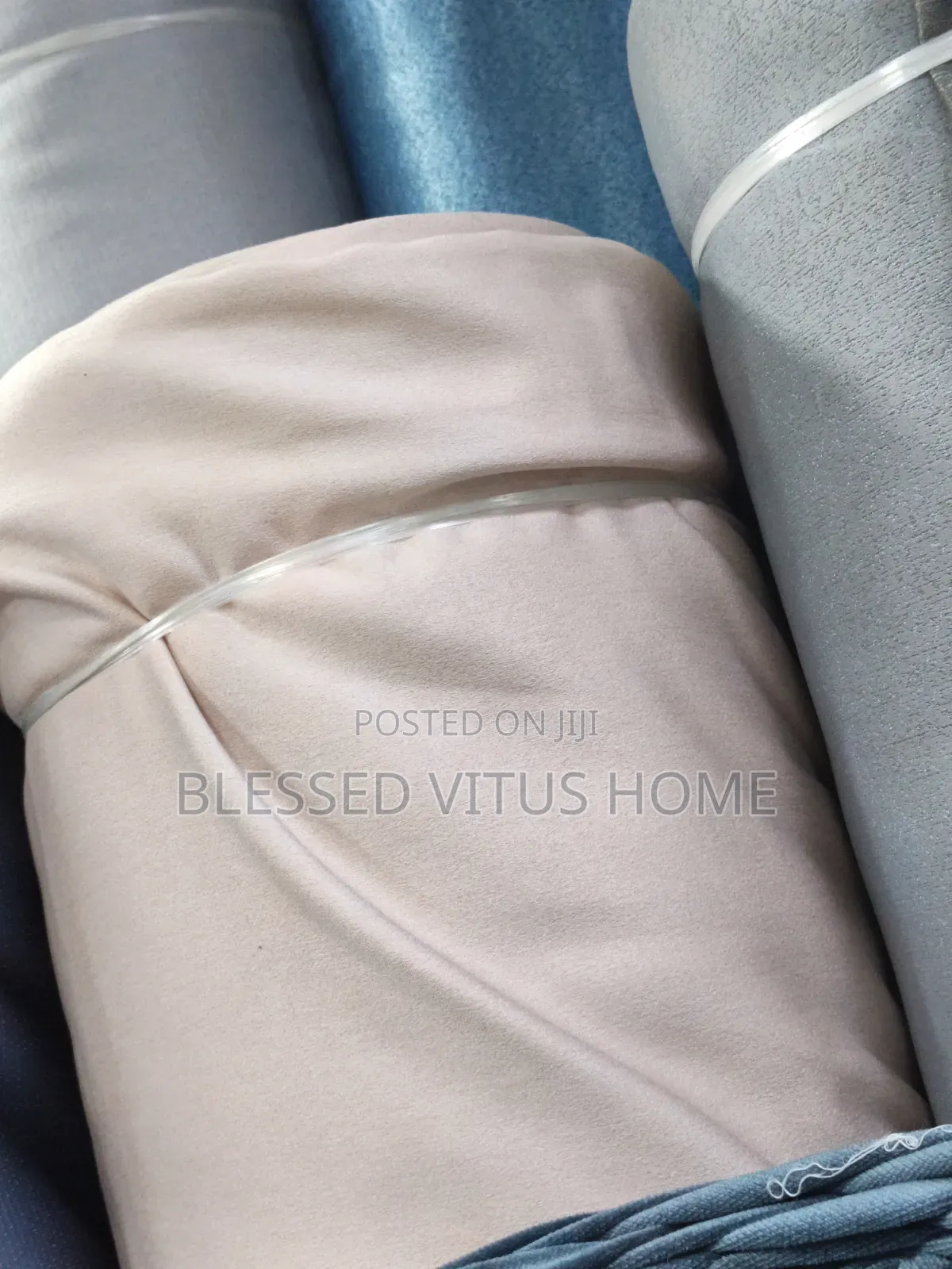 Premium Thick Plain Blush Pink Turkish Curtain