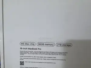New Laptop Apple MacBook Pro 2026 M5 Max 36GB Apple M5 Pro SSD 1T