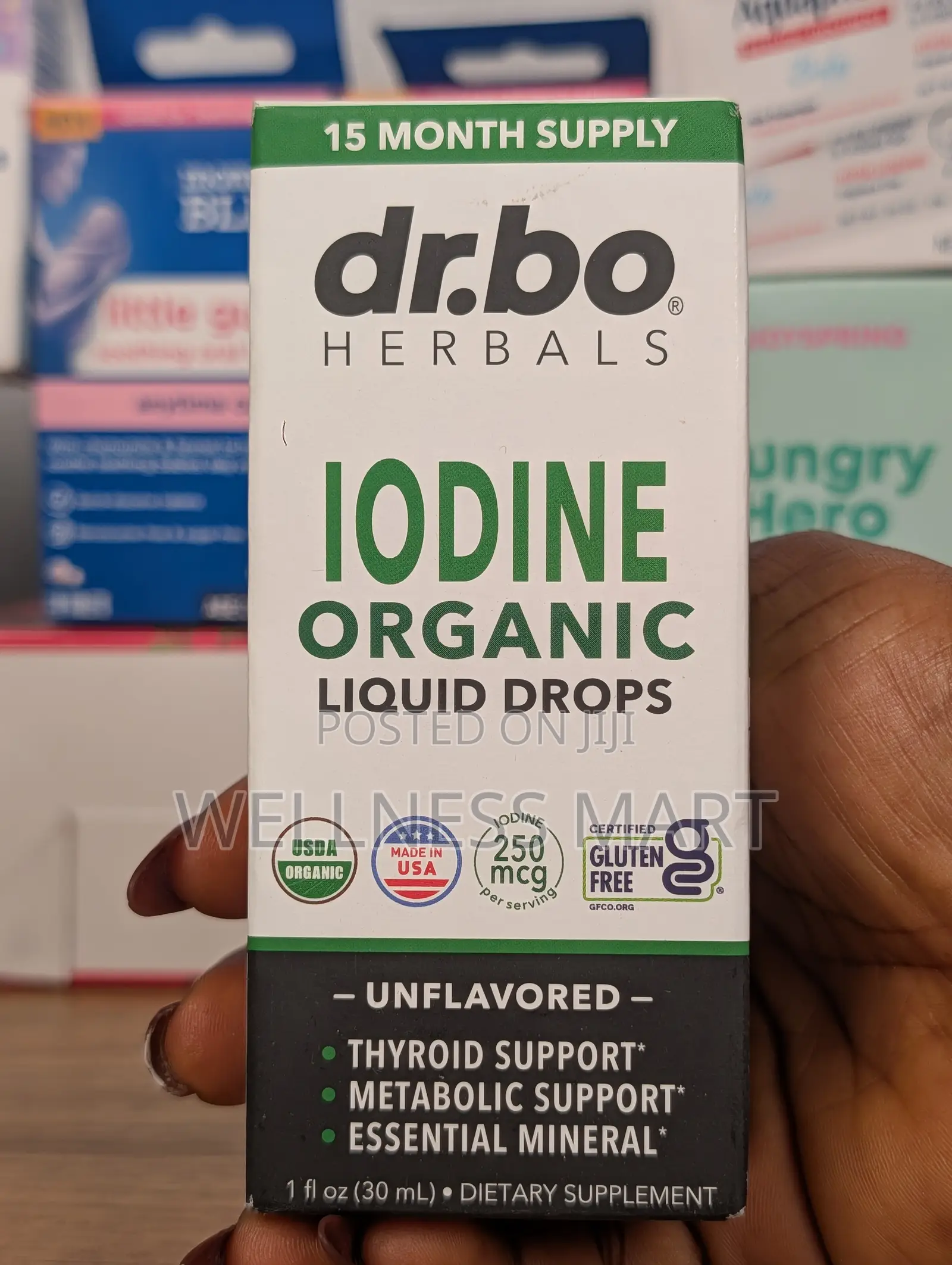 Dr Bo Clear Iodine Drops | Potassium Iodine | Thyroid Support 30ml