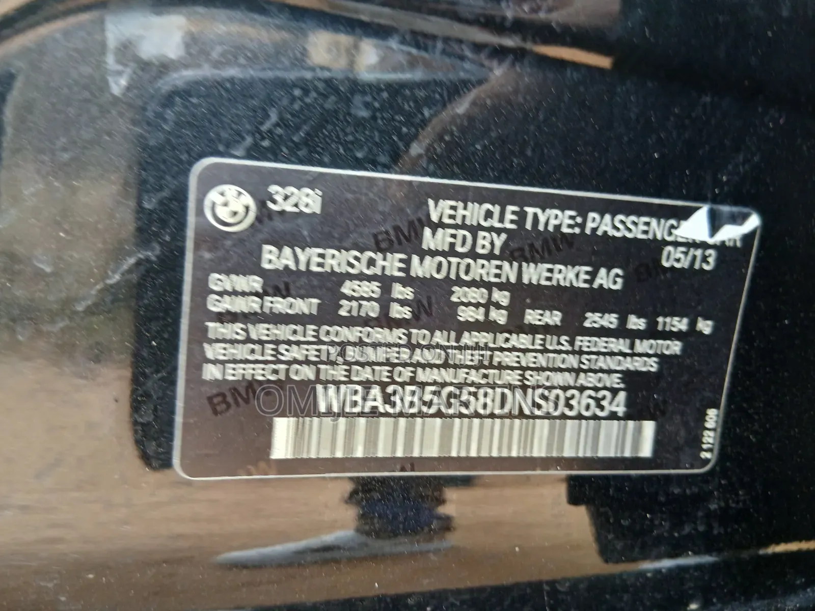 BMW 328i 2013 Black