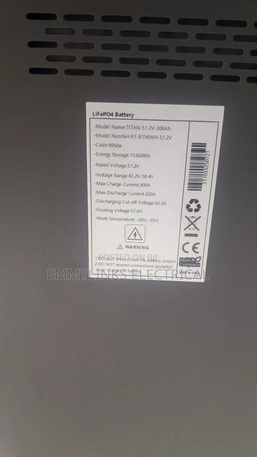 15kwh Restar Lithium Battery