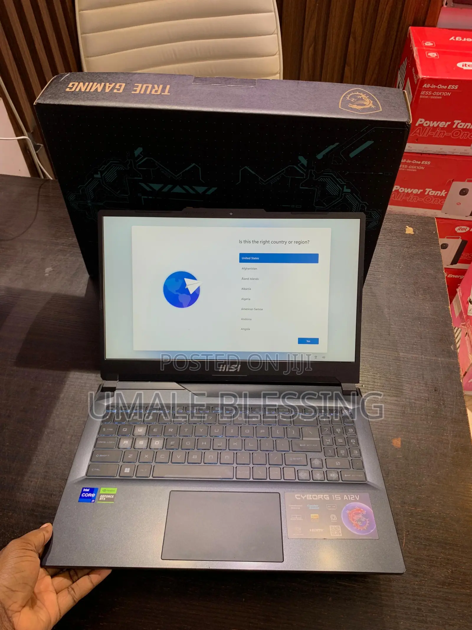 Laptop MSI Cyborg 15 16GB Intel Core i7 SSD 512GB