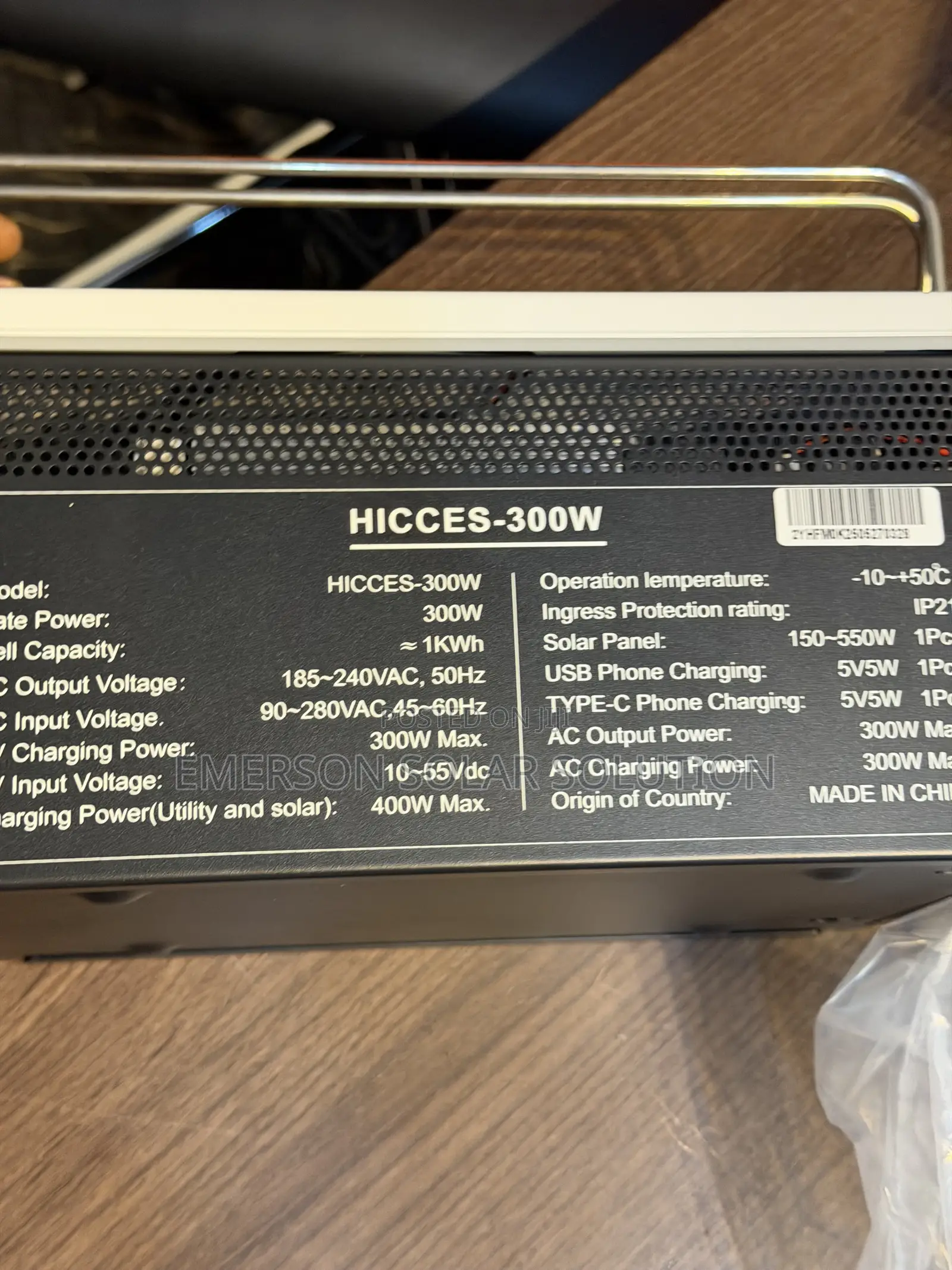1kwh 300w Output Hicces Solar Generator