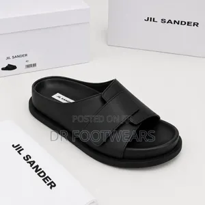 Jil Sander Premium Leather Slide Sandals for Men