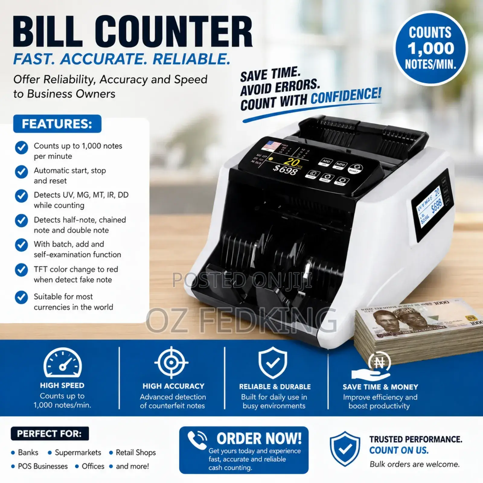 Cecon Bill Counting Machine With Fake Detector