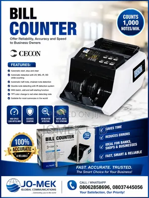 Modern Bill/Money Counting Machine Detects Fa-Ke Note