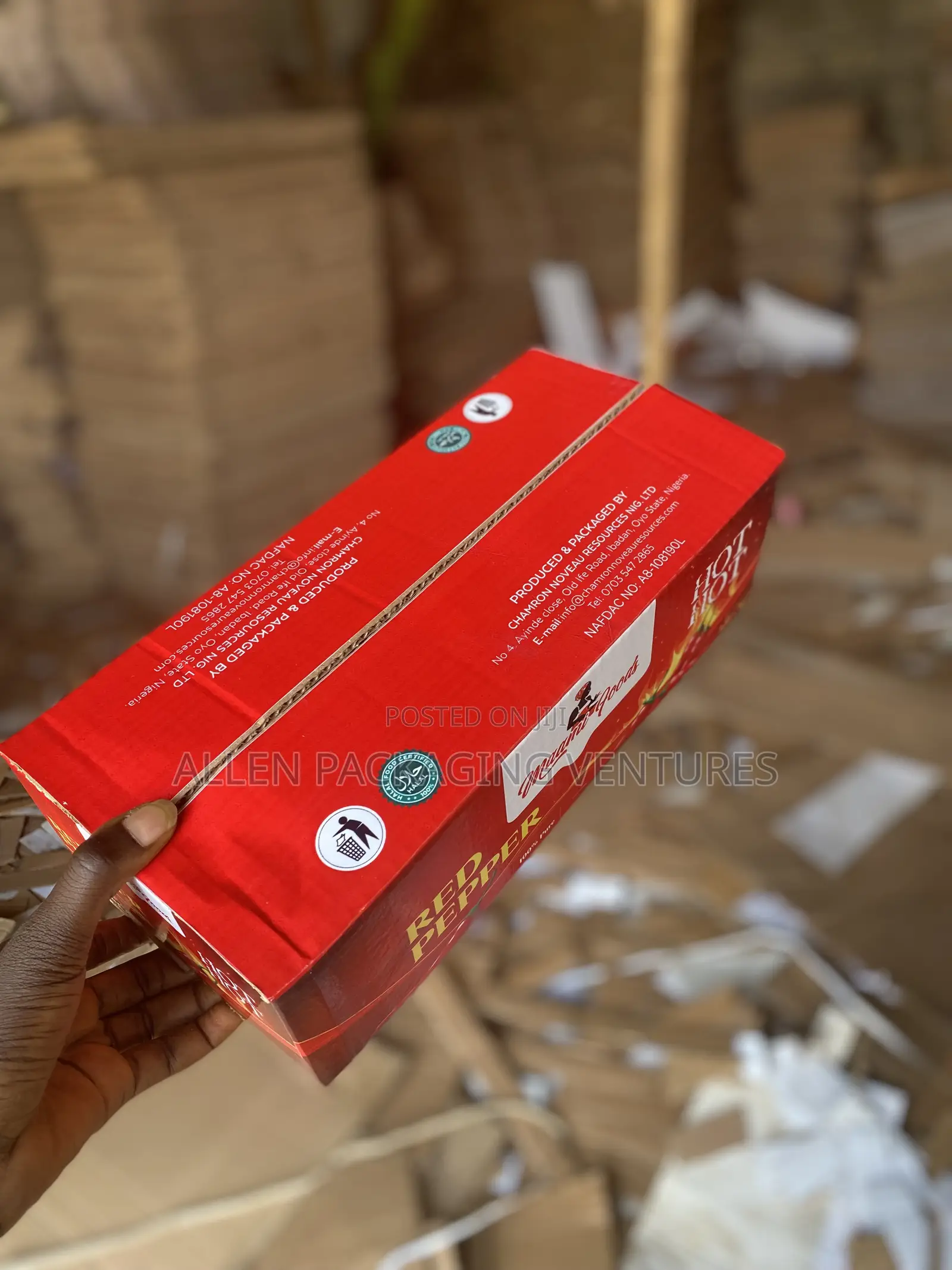 Carton for Red Hot Pepper