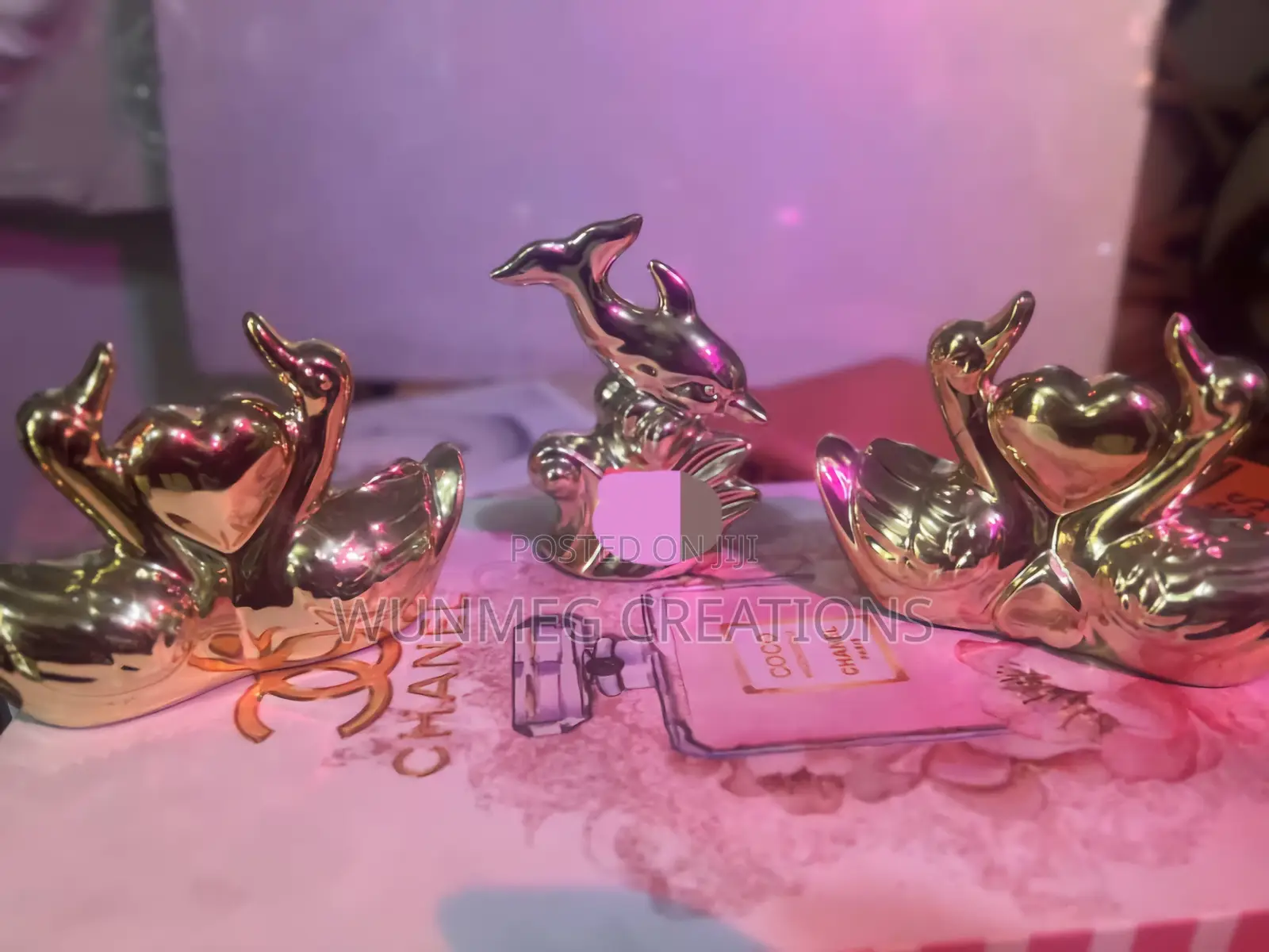 Golden Table Decorations