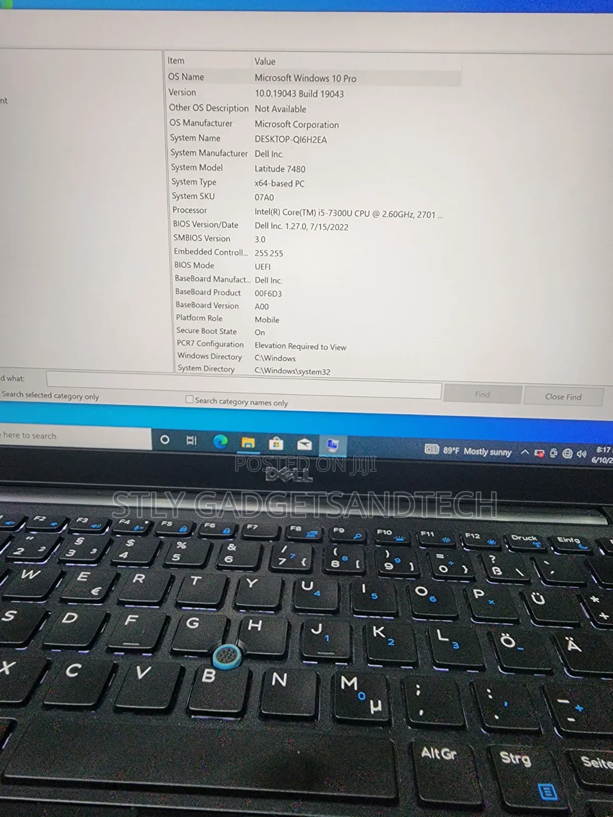 Laptop Dell Latitude 7480 8GB Intel Core i5 SSD 256GB