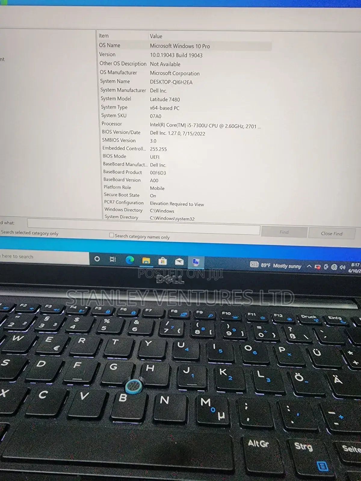 Laptop Dell Latitude 7480 8GB Intel Core i5 SSD 256GB