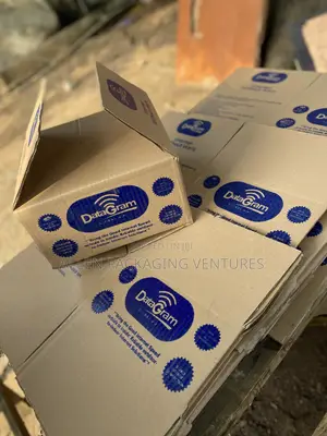 Brown Carton With a Single Colour Printing