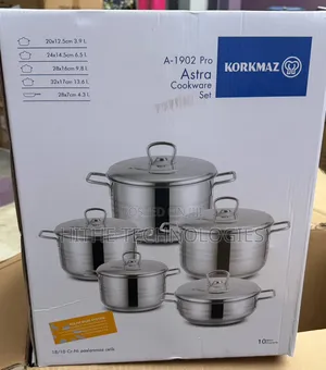 ASTRA 1901 ORIGINAL STAINLESS POTS(Payment on Delivery Within Ibadan)