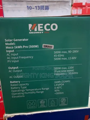 1kwh Pro MECO Solar Generator