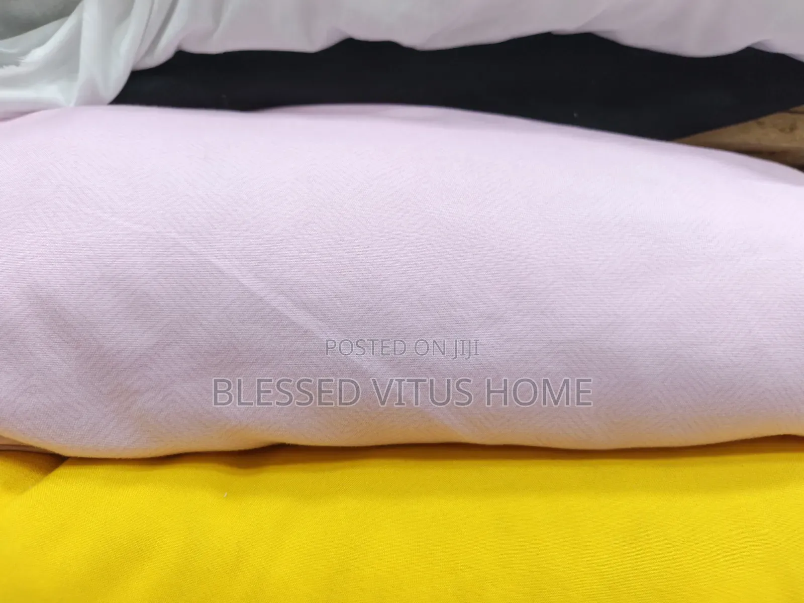 Plain Pink Cotton Bedspread Material