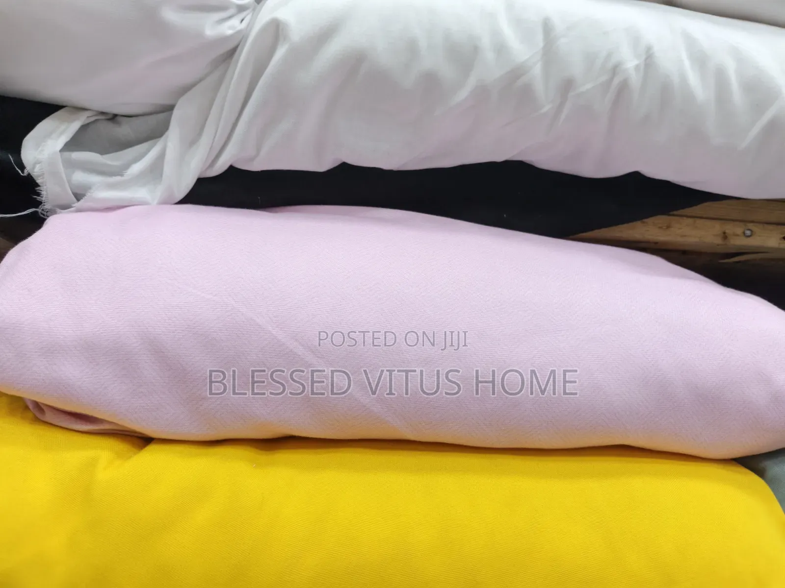 Plain Pink Cotton Bedspread Material