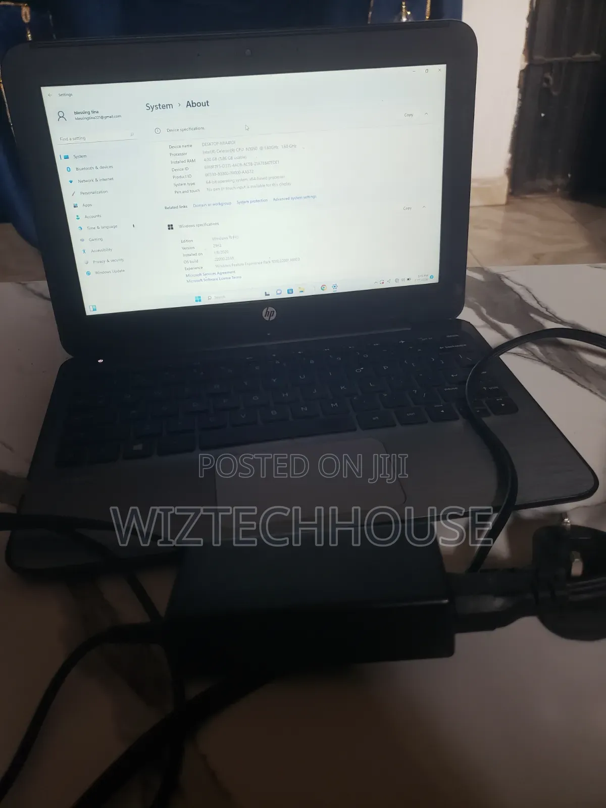 Laptop HP 4GB Intel Celeron SSD 60GB