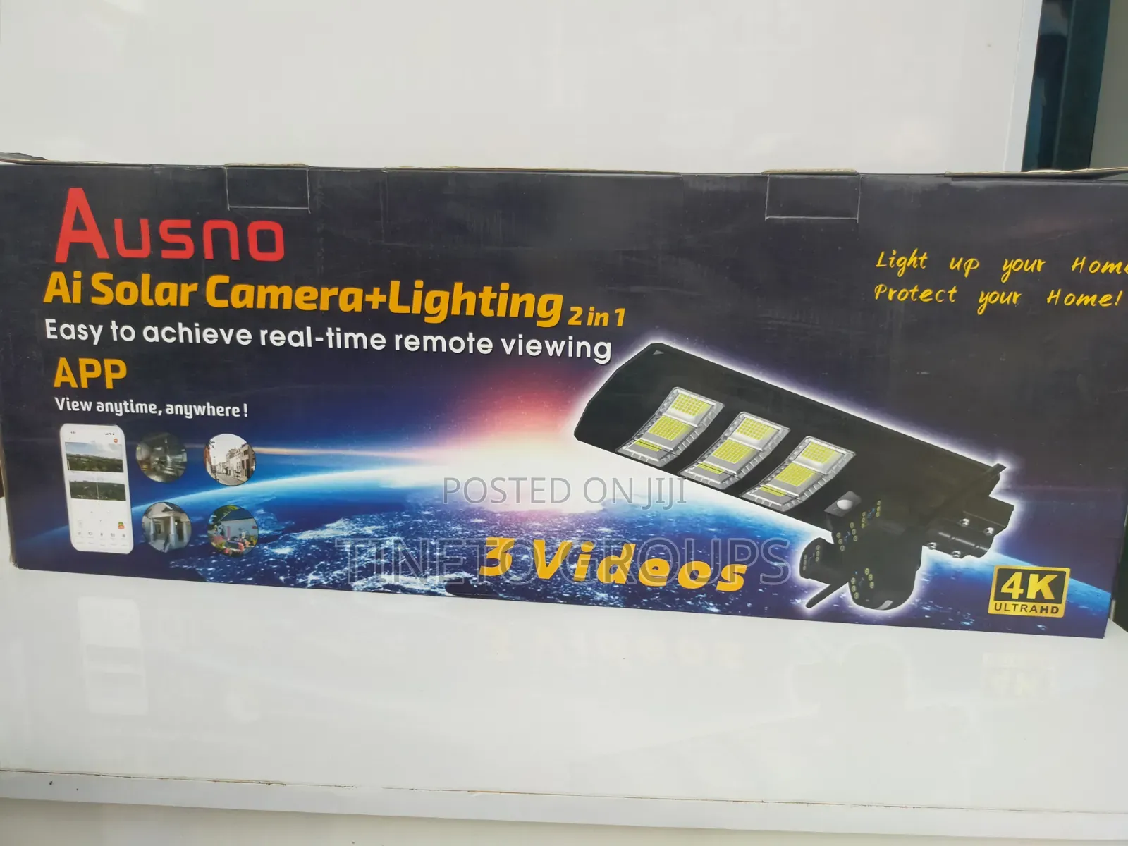 PTZ Street Light 3 Lens Camera (V380)