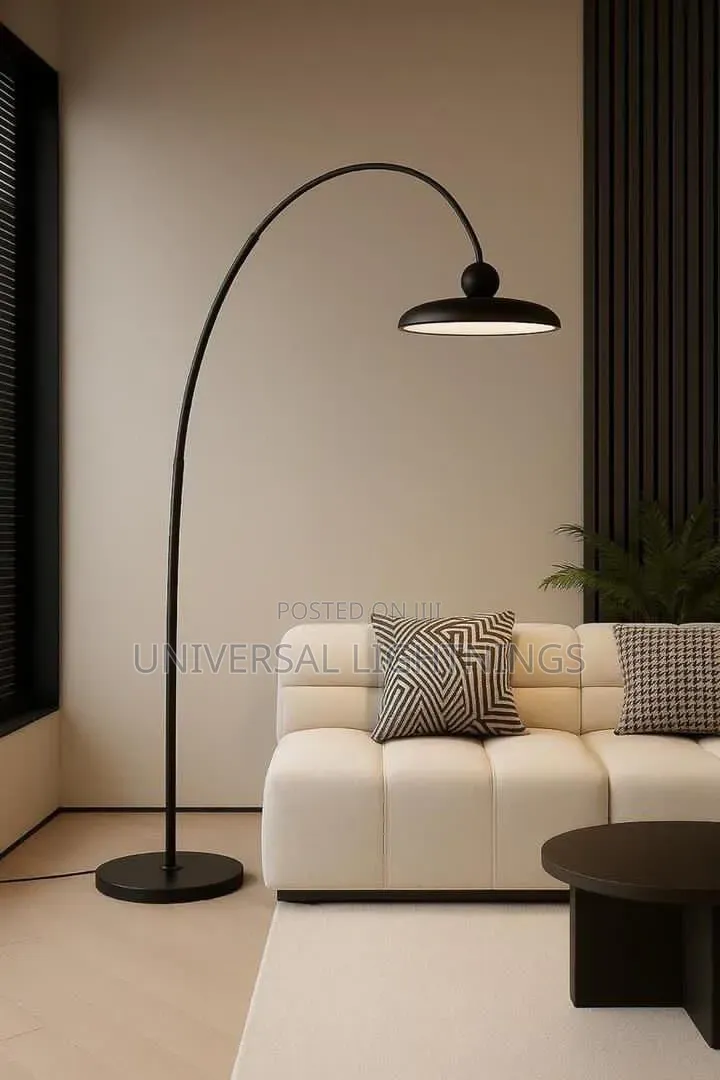 Minimalist Arc Finishing Lamp