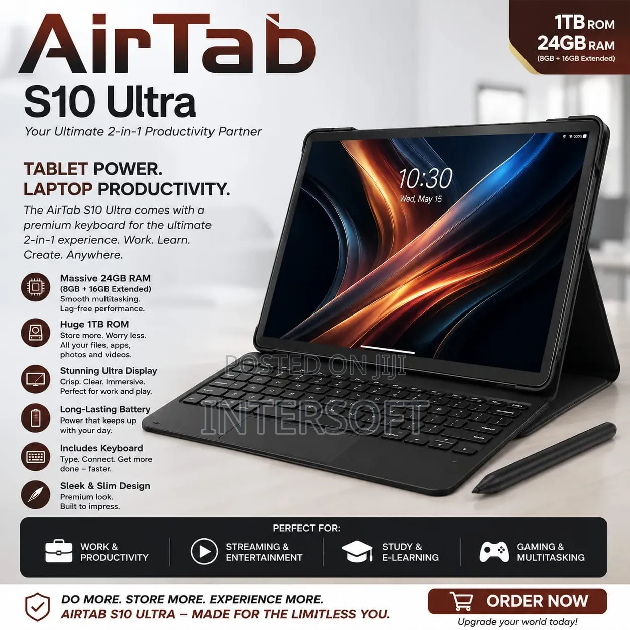 New AirTab S10 Ultra 1 TB Gray