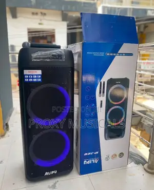 Ailipu Double 12inches Rechargeable PA System With Dual Wireless Mics