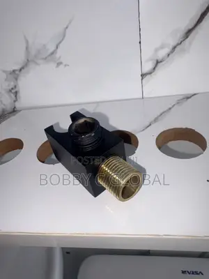 Black Conduit Shower Holder (Wall Outlet Elbow)