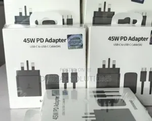 Original 45W PD Adapter. USB-C to USB-C Cable.